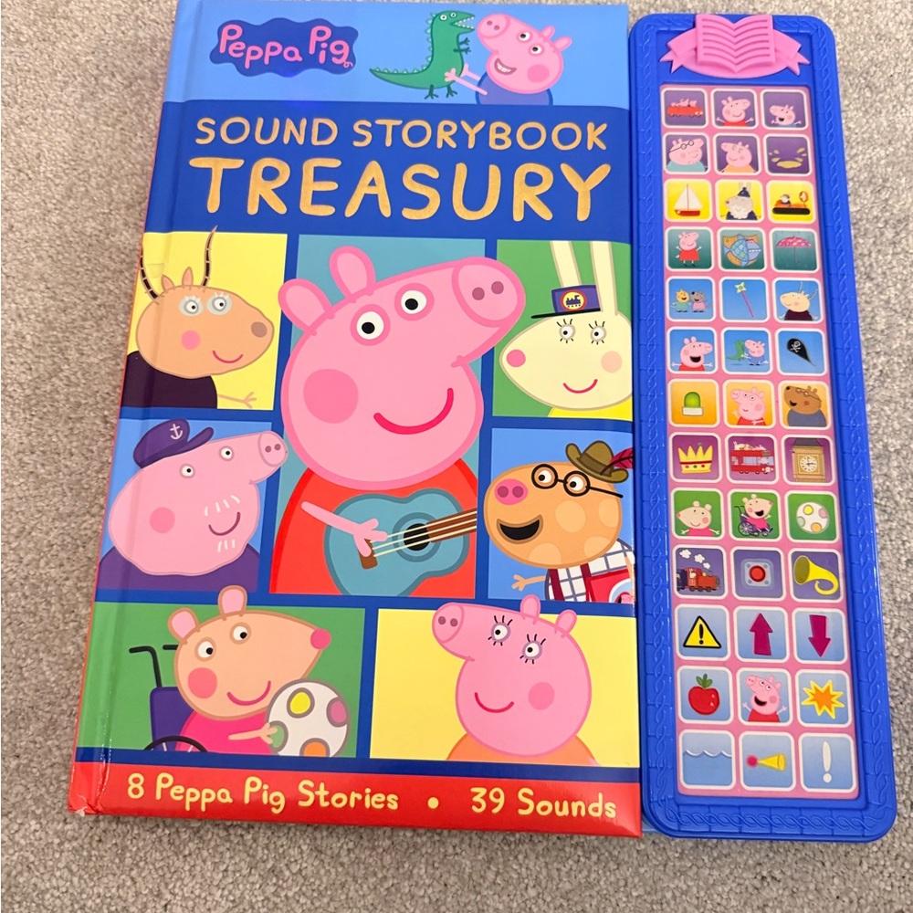 Peppa Pig Sound Storybook Treasury - Blue and Red
